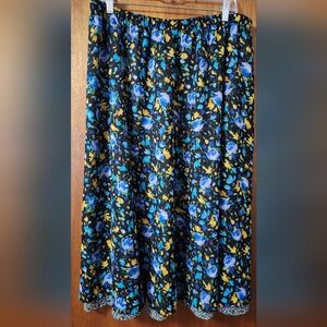 *Reversible* Chic Homesewn Floral A-Line Skirt